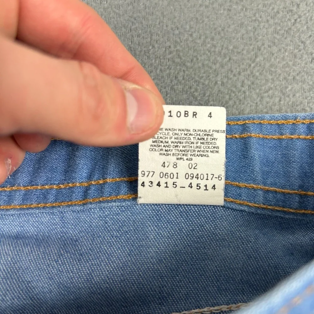 Levis 977 Jeans Mens 38x32 Brown Tab Vintage 2001‎ Straight Leg Blue